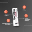 Uniross Ultra Lithium AA Battery Features