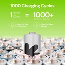 Uniross Ni-MH Rechargeable AA Battery 1000mAh (Pack of 2) Charging Cycles