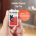 Uniross Ni-MH Rechargeable 9V Battery (Pack of 1)