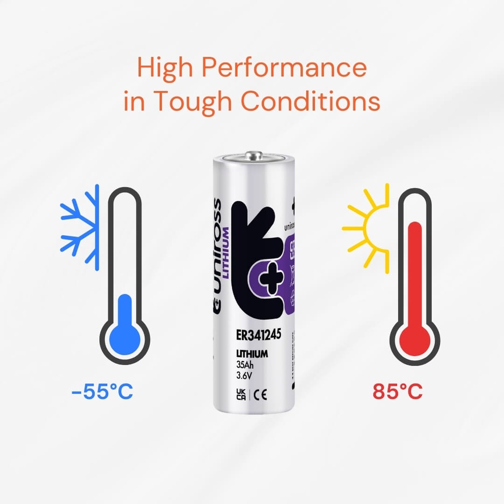 Uniross UER341245 Lithium Thionyl Chloride Battery
