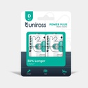 Uniross LR20 D Power Plus Alkaline Battery (Pack 2)