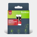 Uniross Ni-MH Rechargeable AAA Battery 600mAh (Pack of 2)