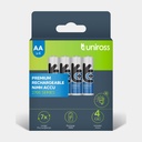 Uniross Ni-MH Rechargeable AA Battery 2700mAh (Pack of 4)