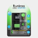 Uniross Ultra Fast Battery Charger for AA & AAA Batteries- Charge in No Time