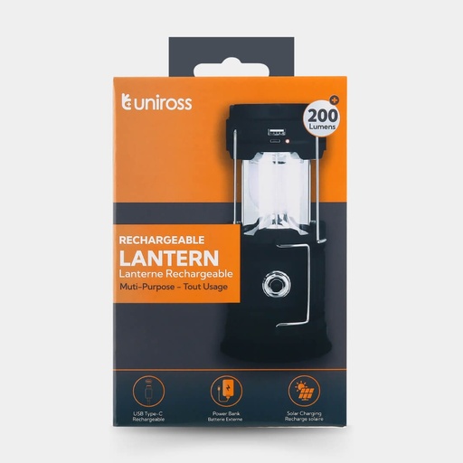 [ULSA05] Uniross Solar & USB Rechargeable Lantern