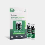 Uniross Ni-MH Rechargeable AA Battery 2100mAh (Pack of 2) | UH2AA2100