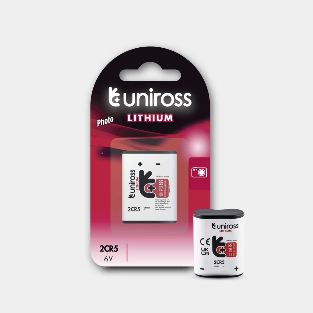 Uniross Cylindrical Lithium Battery 2CR5 (Blister de 1)
