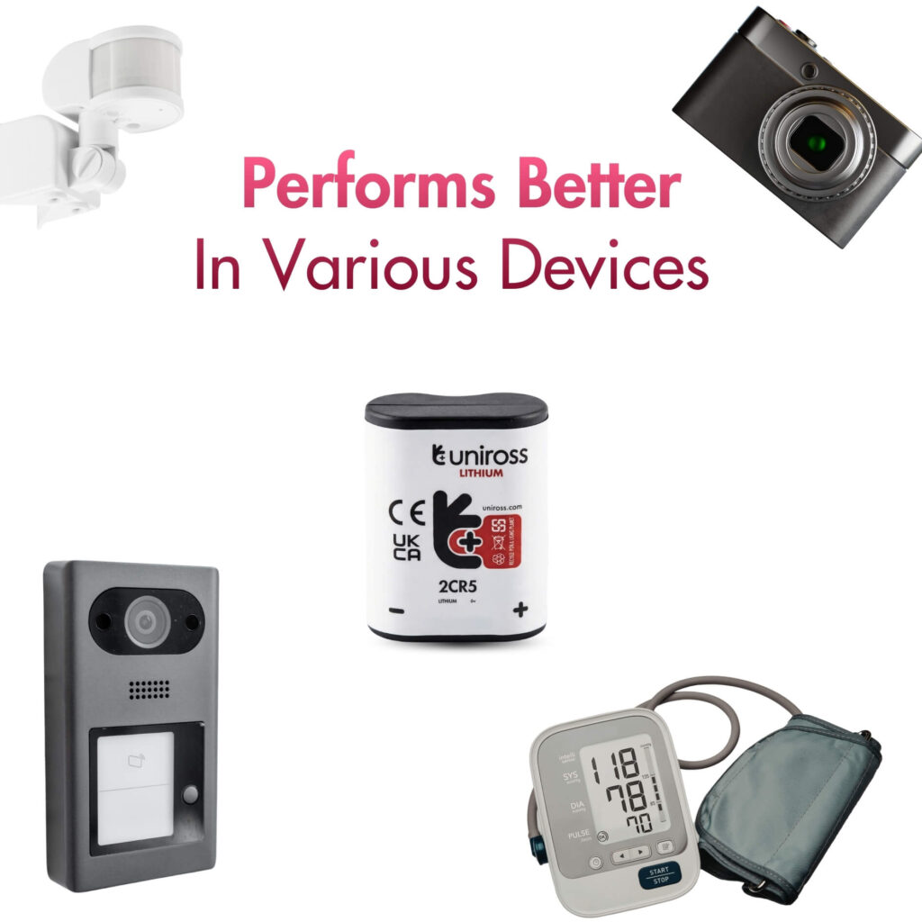 Uniross Cylindrical Lithium Battery 2CR5 (Blister de 1)