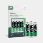 Uniross Ni-MH Rechargeable AA Battery 600mAh (Pack of 4) | UN4AA600
