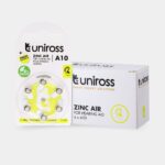 Uniross Hearing Aid Batteries A10 (Blister of 6) | UZA6A10