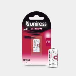 Uniross Cylindrical Lithium Battery CR123A (Blister of 1)