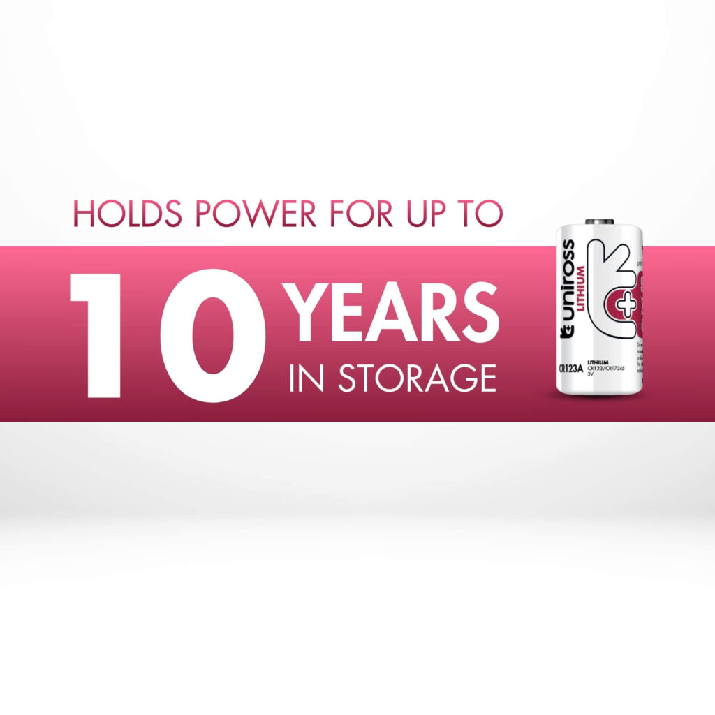 Uniross Cylindrical Lithium Battery CR123A (Blister de 1)