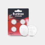 Uniross Lithium Coin Cells CR2016 (Blister of 4)