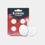 Uniross Lithium Coin Cells CR2032 (Blister of 4)