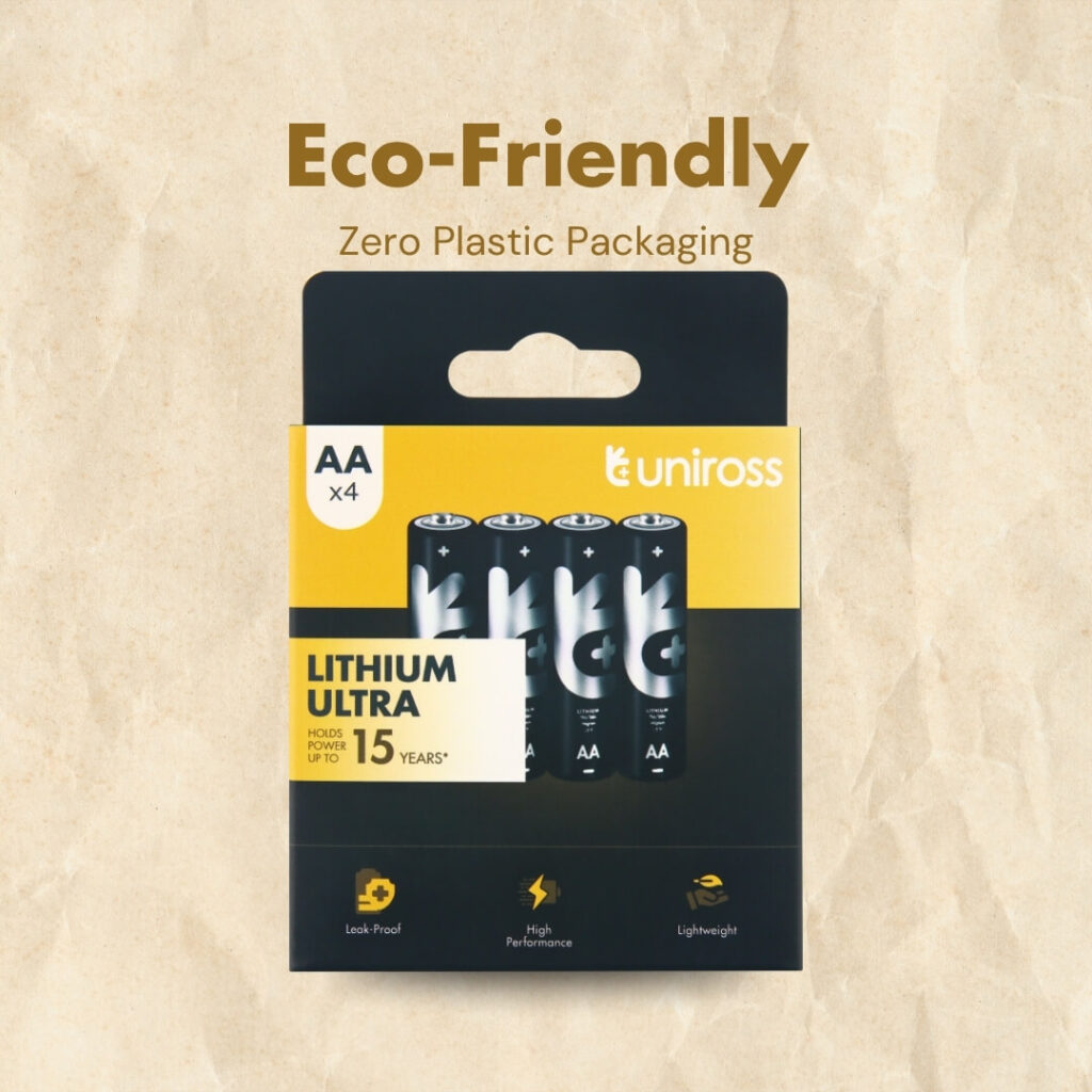 Uniross FR6 AA Ultra Lithium Battery (4 Pack)