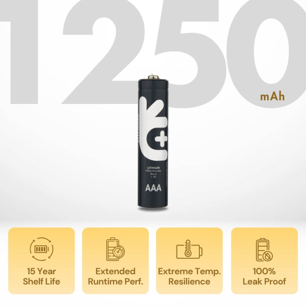 Uniross FR03 AAA Ultra Lithium Battery (4 Pack)