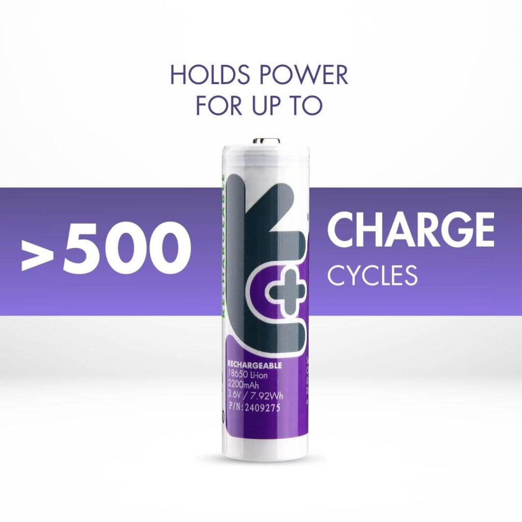 Uniross Li-ion 18650 2200mAh Battery (Pack 1) 2 Uniross Li-ion 18650 2200mAh Battery (Pack 1)