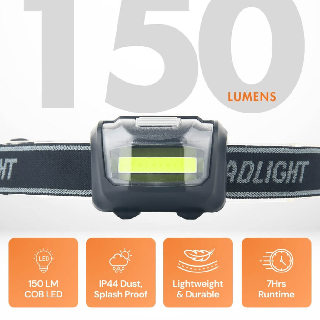 Uniross UltraLite Headlamp - 150LM 2 Uniross UltraLite Headlamp Features