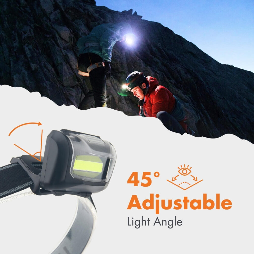 Uniross UltraLite Headlamp - 150LM 5 Uniross UltraLite Headlamp Adjustable Angle