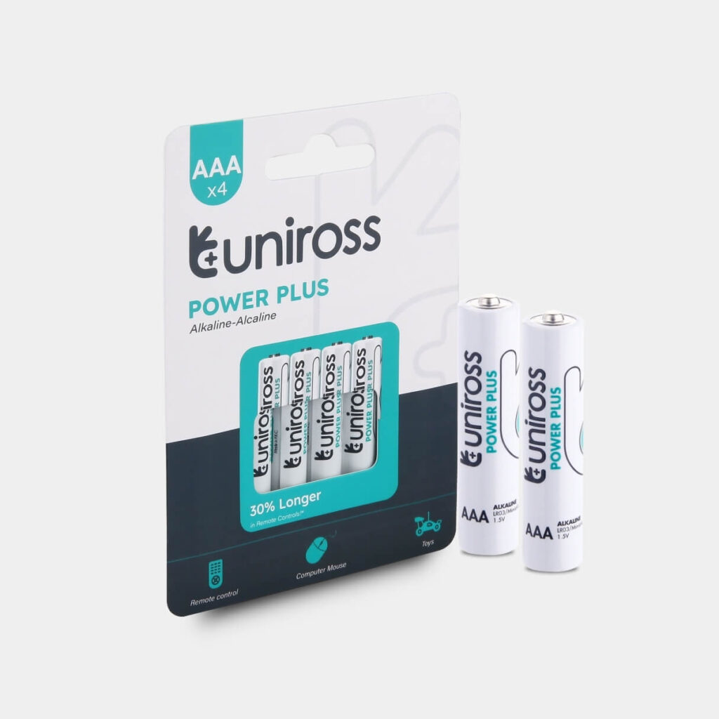 Uniross LR03 AAA Power Plus Alkaline Battery