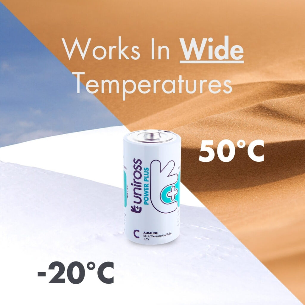 Pile alcaline Uniross LR14 C Power Plus (Pack 2)