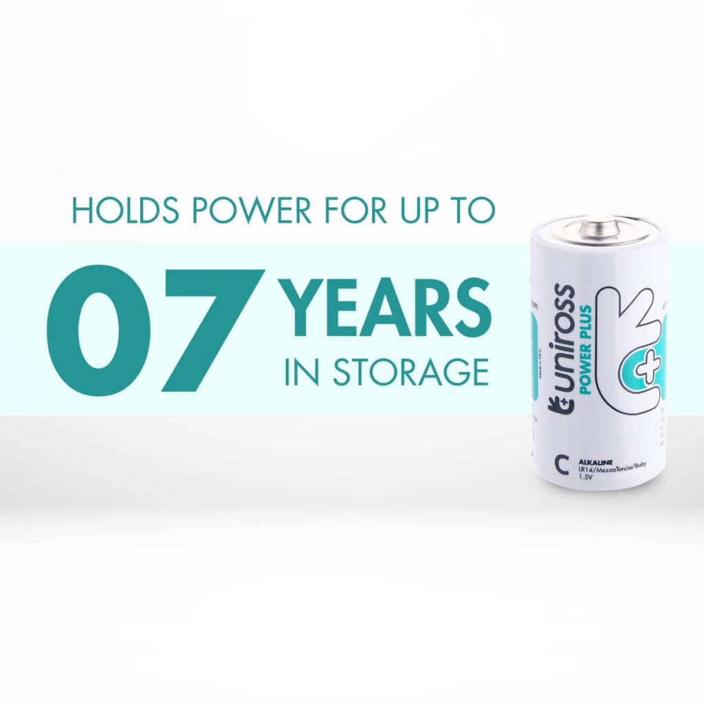 Uniross LR14 C Power Plus Alkaline Battery (Pack 2) 3 Uniross LR14 C Power Plus Alkaline Battery (Pack 2)