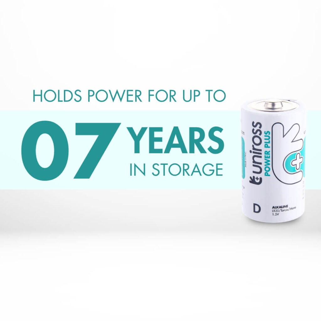 Uniross LR20 D Power Plus Alkaline Battery (Pack 2) 3 Uniross LR20 D Power Plus Alkaline Battery (Pack 2)