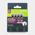 Uniross USB-C AA 1.5V Rechargeable Battery (Pack 4)