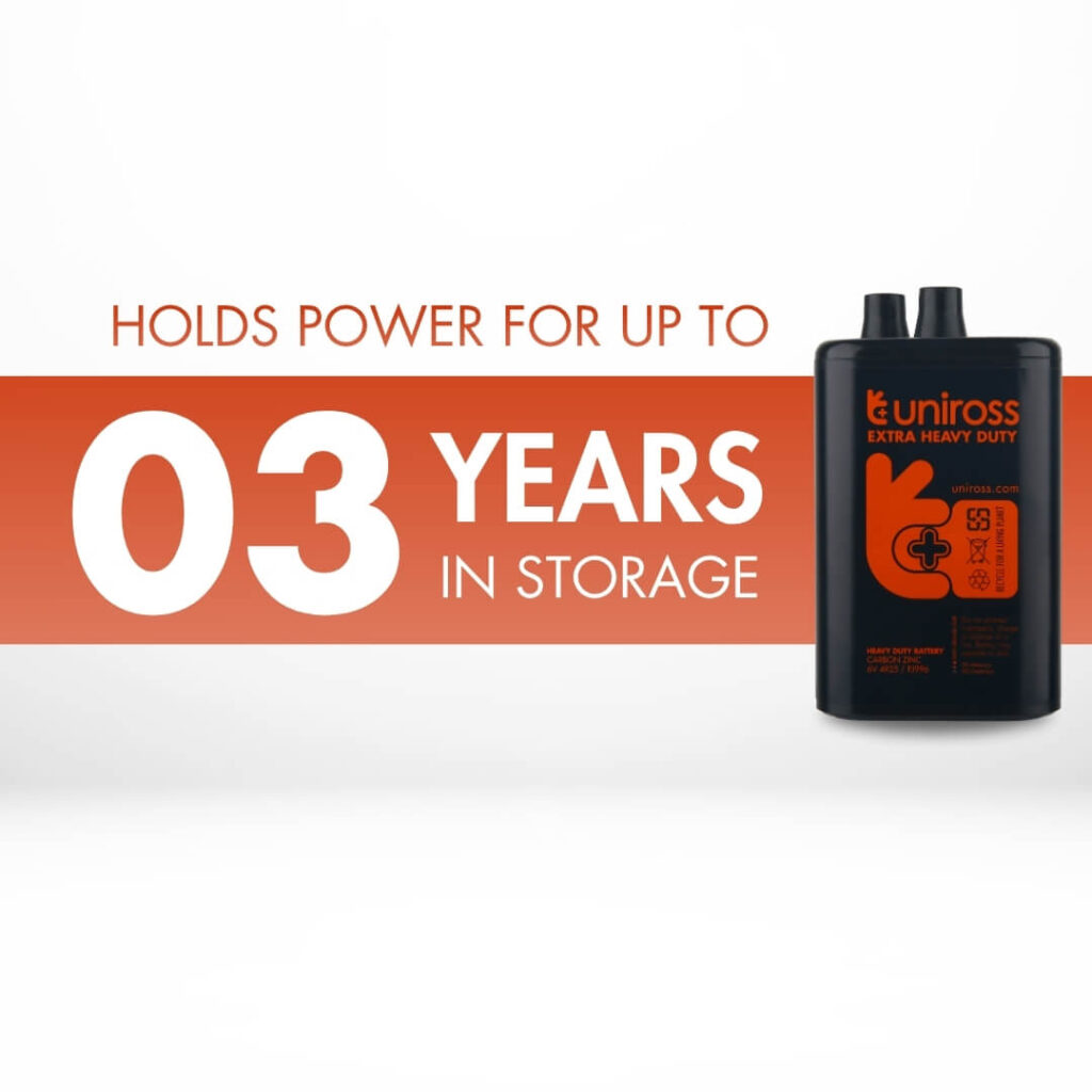 Uniross 4R25 6V Heavy Duty Zinc Battery (Pack 1) 3 Uniross 4R25 6V Heavy Duty Zinc Battery (Pack 1)