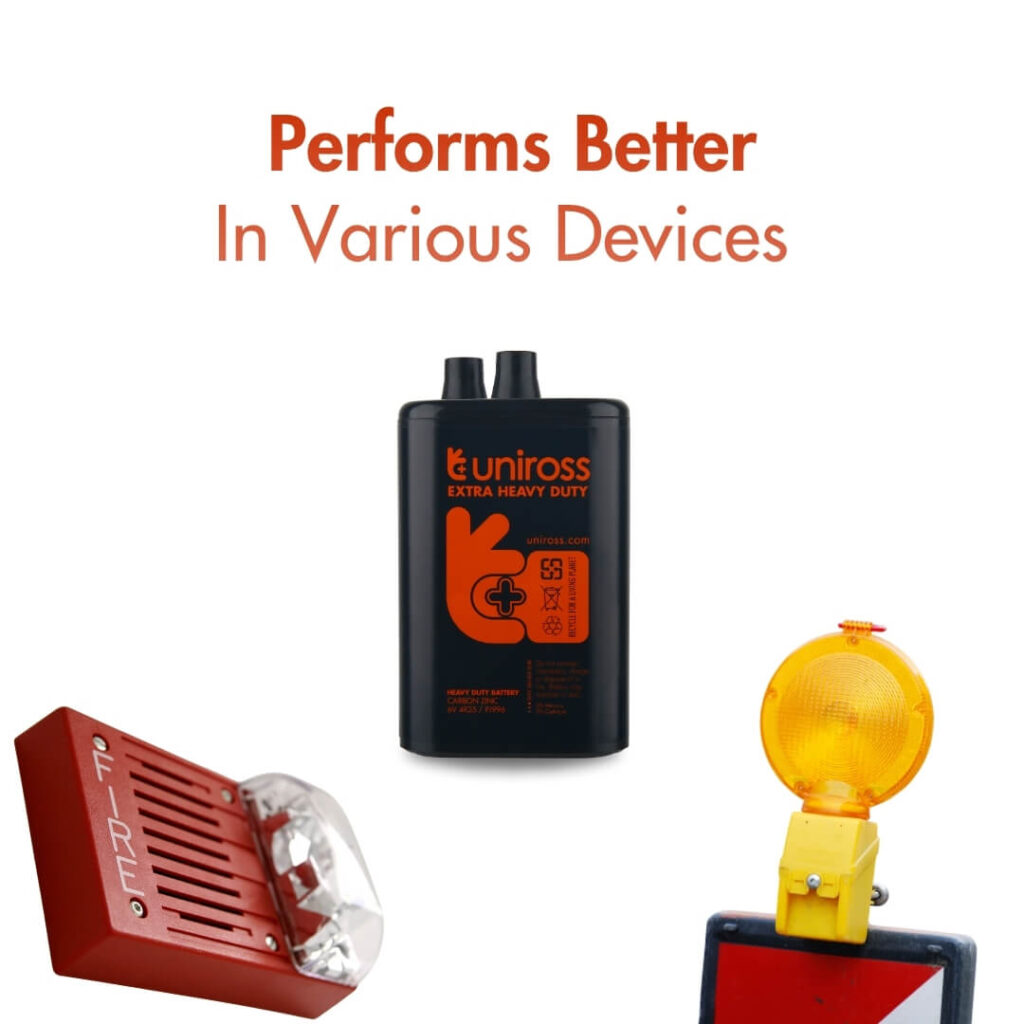 Uniross 4R25 6V Heavy Duty Zinc Battery (Pack 1) 4 Uniross 4R25 6V Heavy Duty Zinc Battery (Pack 1)