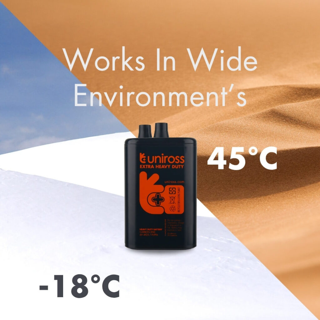 Uniross 4R25 6V Heavy Duty Zinc Battery (Pack 1) 5 Uniross 4R25 6V Heavy Duty Zinc Battery (Pack 1)