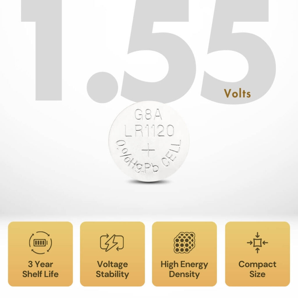 Uniross Alkaline Coin Cells AG08 (Blister of 10) 2 Uniross Alkaline Coin Cells AG08 (Blister of 10)