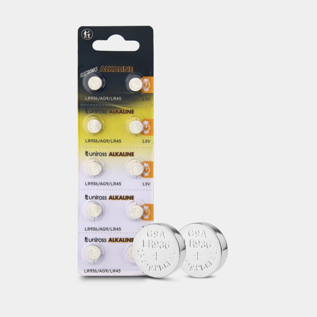 Uniross Alkaline Coin Cells AG09 (Blister of 10) (1)