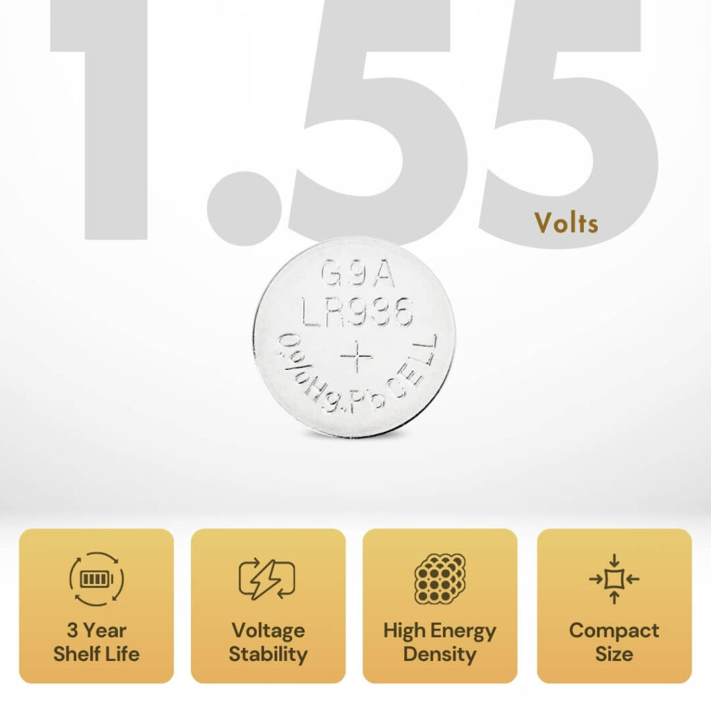 Uniross Alkaline Coin Cells AG09 (Blister of 10) 2 Uniross Alkaline Coin Cells AG09 (Blister of 10)