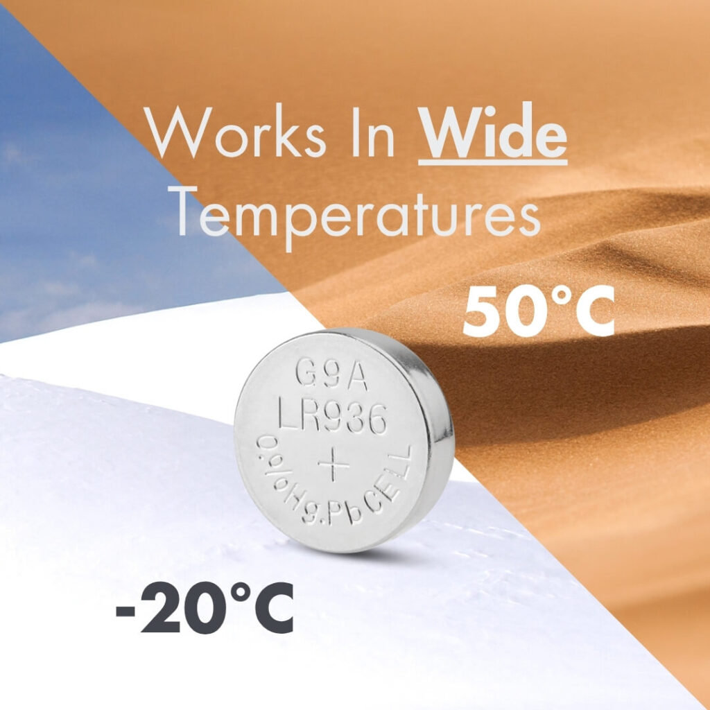 Uniross Alkaline Coin Cells AG09 (Blister of 10) 6 Uniross Alkaline Coin Cells AG09 (Blister of 10)