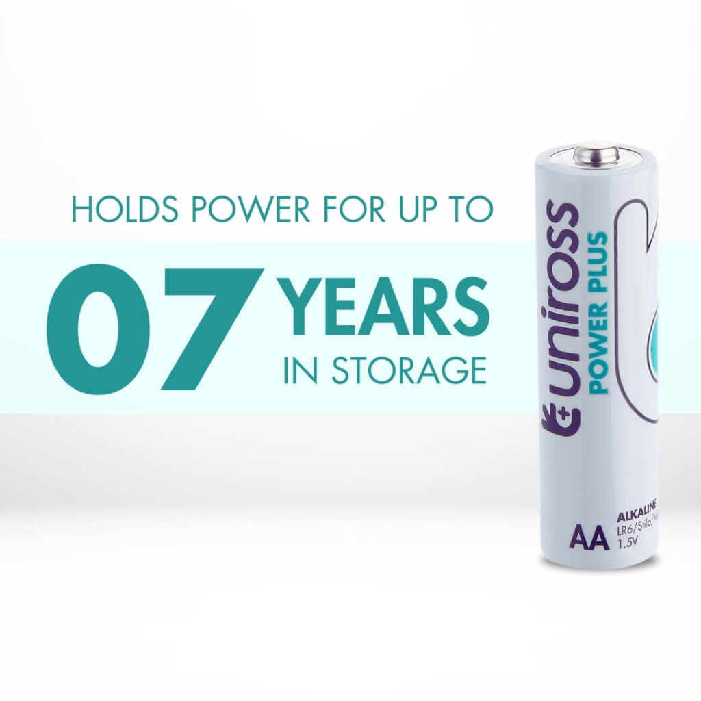 Uniross LR6 AA Power Plus Alkaline Battery (Pack 4)