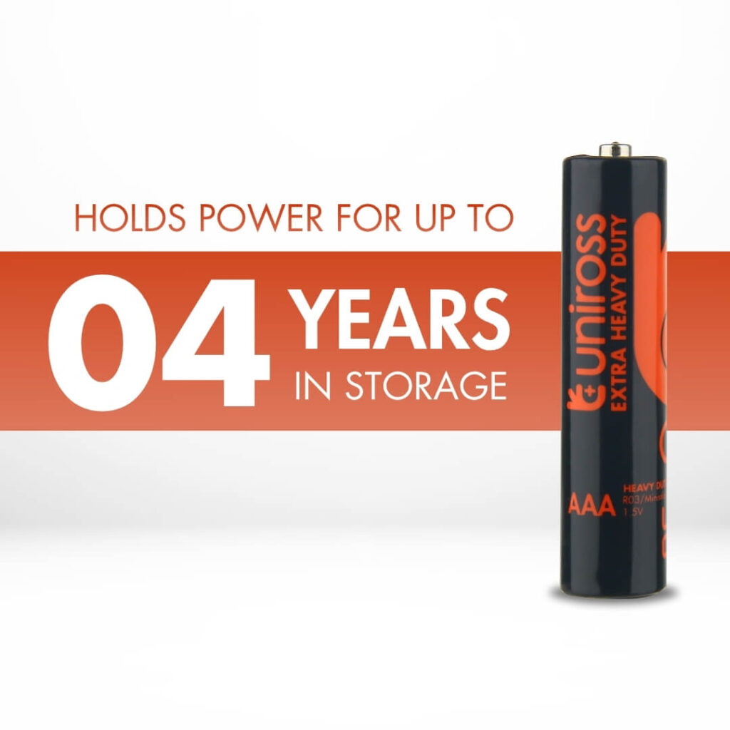 Uniross R03 AAA Heavy Duty Zinc Battery (Blister Pack 12) 3 Uniross R03 AAA Heavy Duty Zinc Battery (Blister Pack 12)