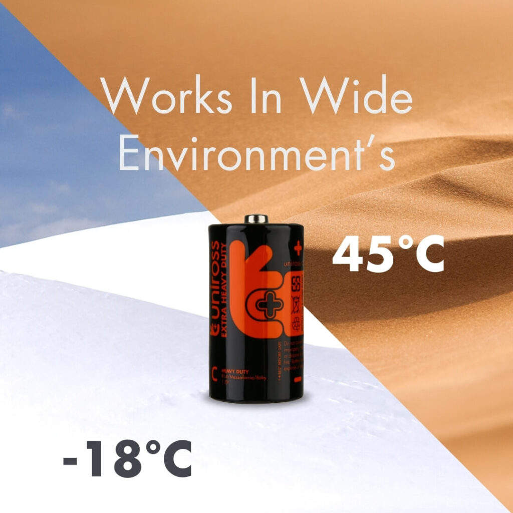 Uniross R14 C Heavy Duty Zinc Battery (Blister 2) 5 Uniross R14 C Heavy Duty Zinc Battery (Blister 2)