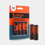 Uniross R6 AA Heavy Duty Zinc Battery (Blister 4)