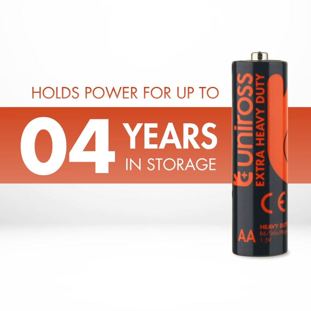 Uniross R6 AA Heavy Duty Zinc Battery (Blister Pack 10) 3 Uniross R6 AA Heavy Duty Zinc Battery (Blister Pack 10)