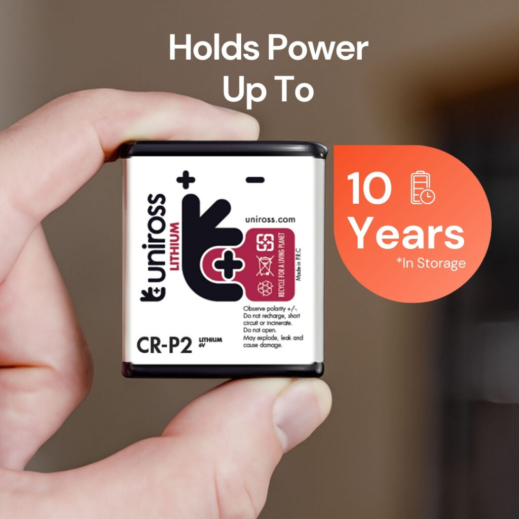 Uniross Cylindrical Lithium Battery CR-P2 (Blister of 1)