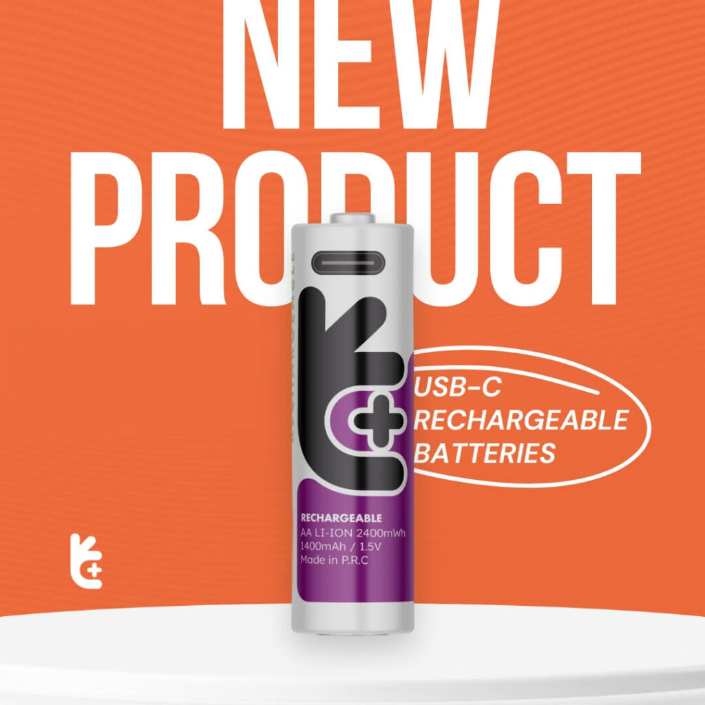 Uniross USB-C RCR123 3.7V Rechargeable Battery (Pack of 1)