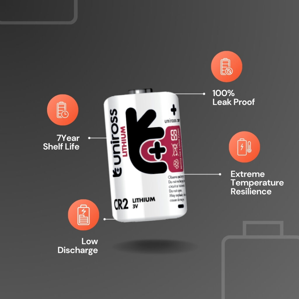 Uniross Cylindrical Lithium Battery CR2 (Blister of 1)