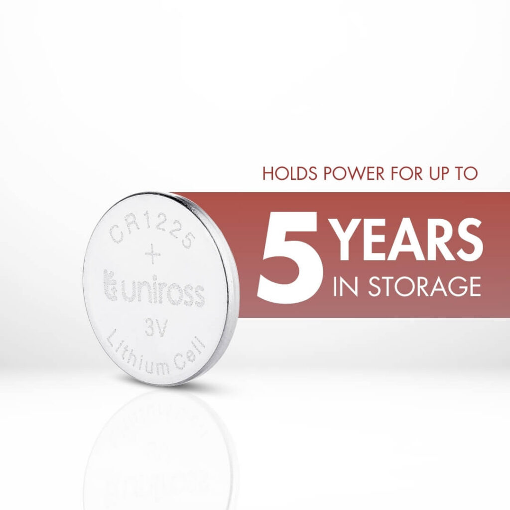 Uniross Lithium Coin Cells CR1225 (Blister of 5)