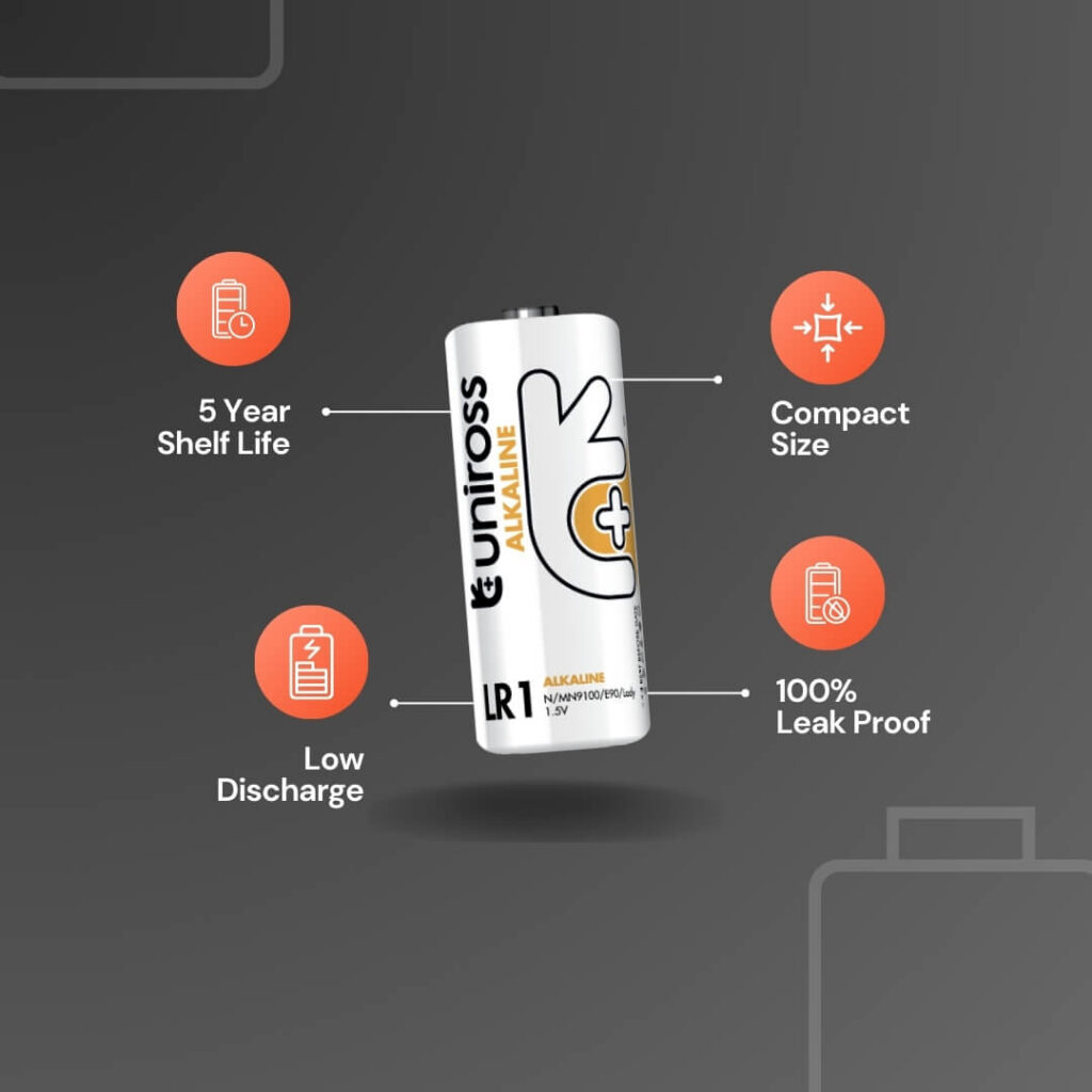 Uniross Micro-Alkaline Battery U1LR1 (Blister of 1)