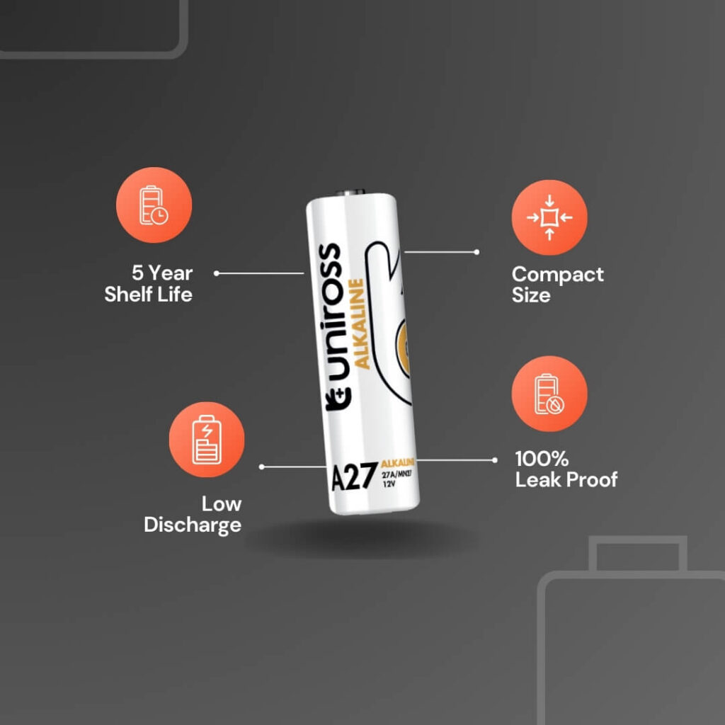 Uniross Micro-Alkaline Battery UALKA275 (Pack of 5)