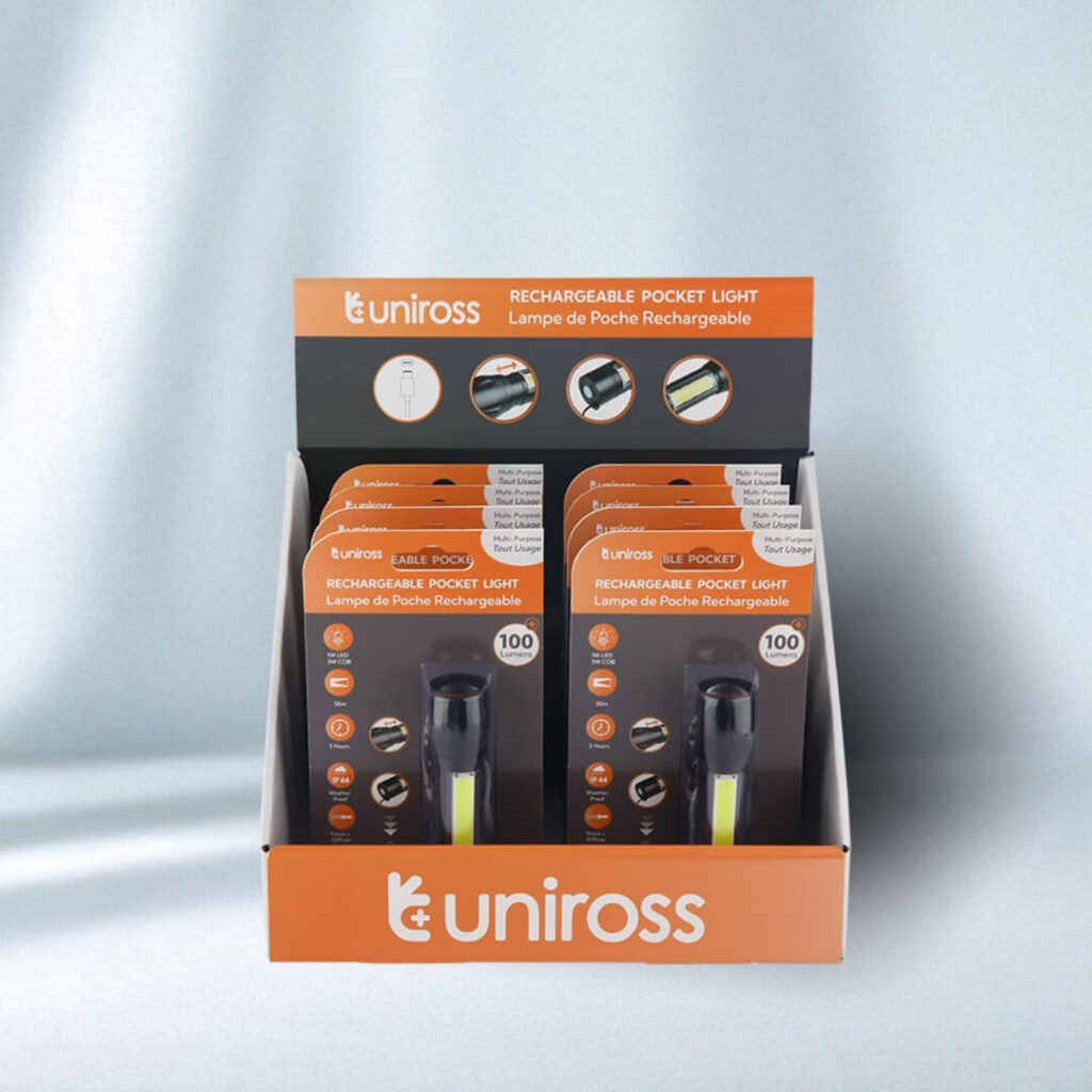 Uniross Rechargeable Pocket Light - 100LM