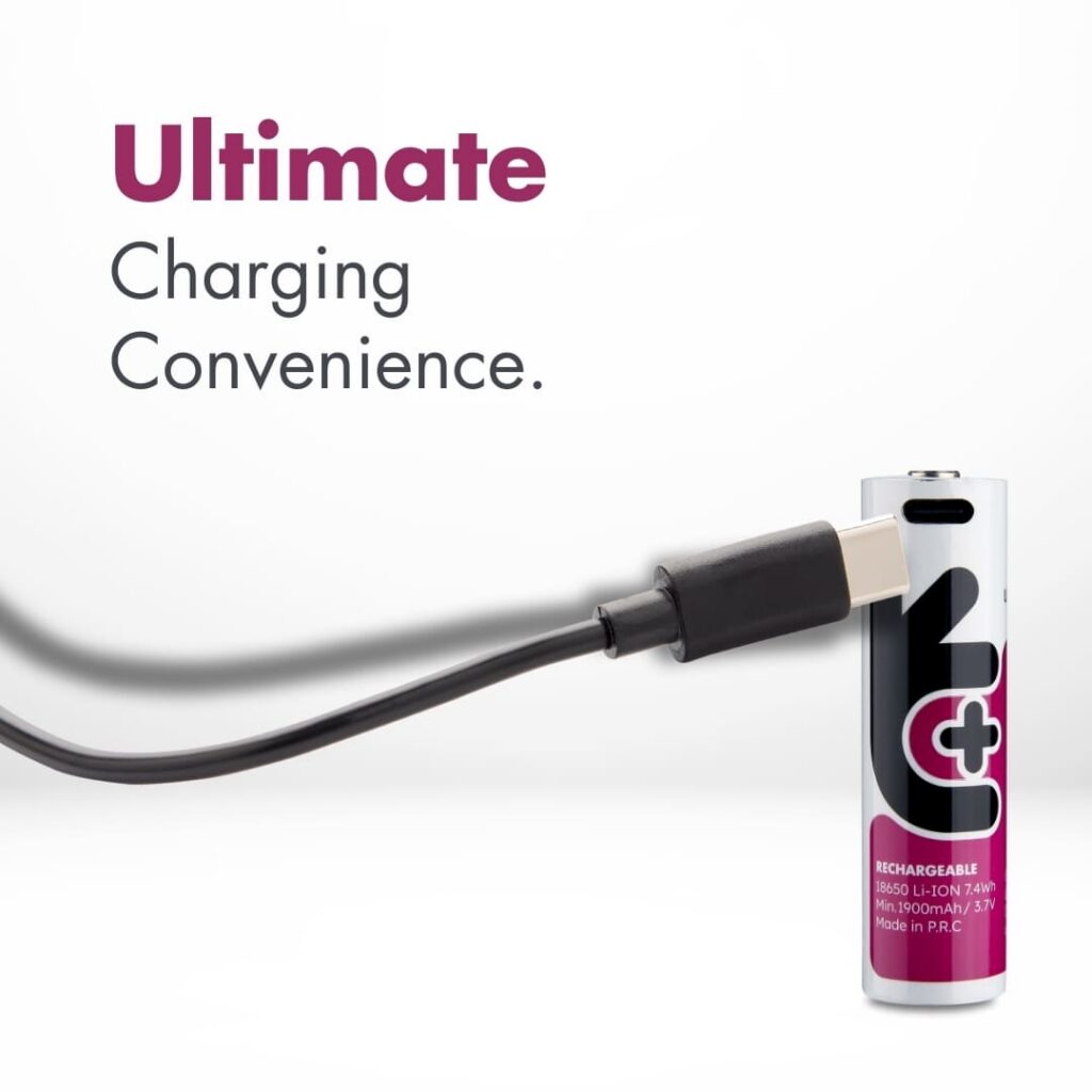 Uniross USB-C 18650 3.7V Rechargeable Battery (Pack 1)