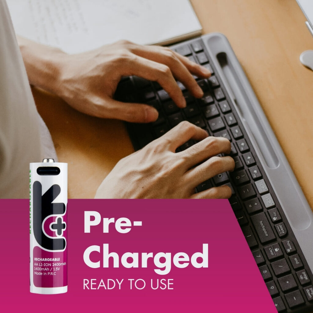 Uniross USB-C AA 1.5V Rechargeable Battery (Pack 4)