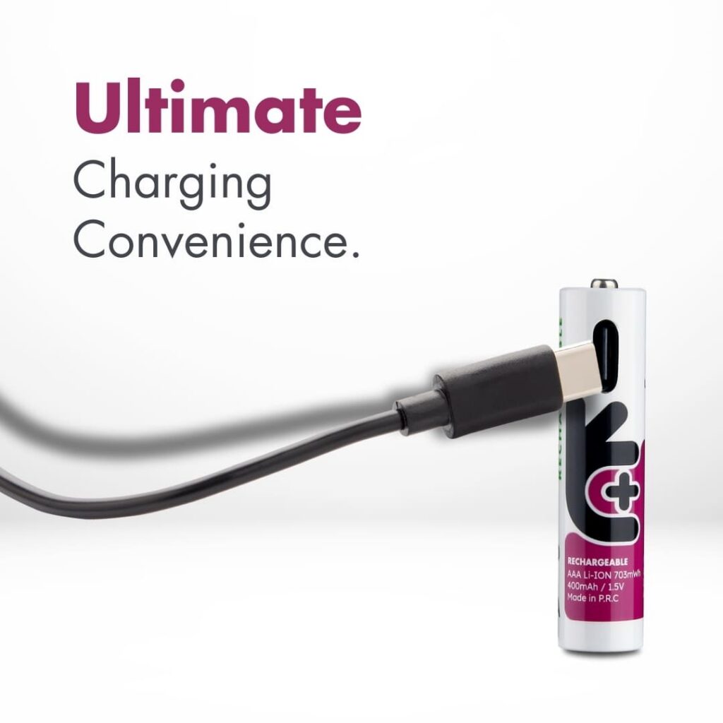Uniross USB-C AAA 1.5V Rechargeable Battery (Pack 4)